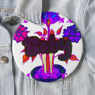 Badge Rond 15,2 Cm Art du cœur kenyan : J'aime le Kenya