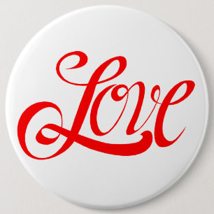 Badge Rond 15,2 Cm attaché à l'amour