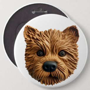 Badge Rond 15,2 Cm Australian Terrier Dog 3D inspiré
