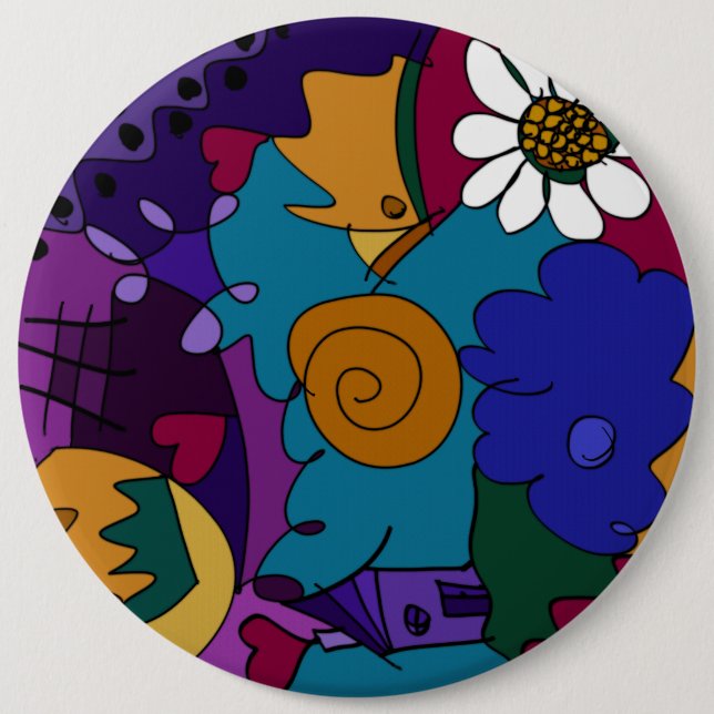 Badge Rond 15,2 Cm Avant la Célébration (Devant)