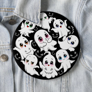 Badge Rond 15,2 Cm Baby Ghosts Éffrayant mignon Halloween humeur