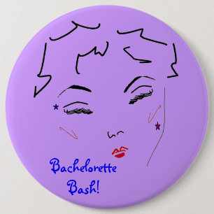 Badge Rond 15,2 Cm Bachelorette Bash