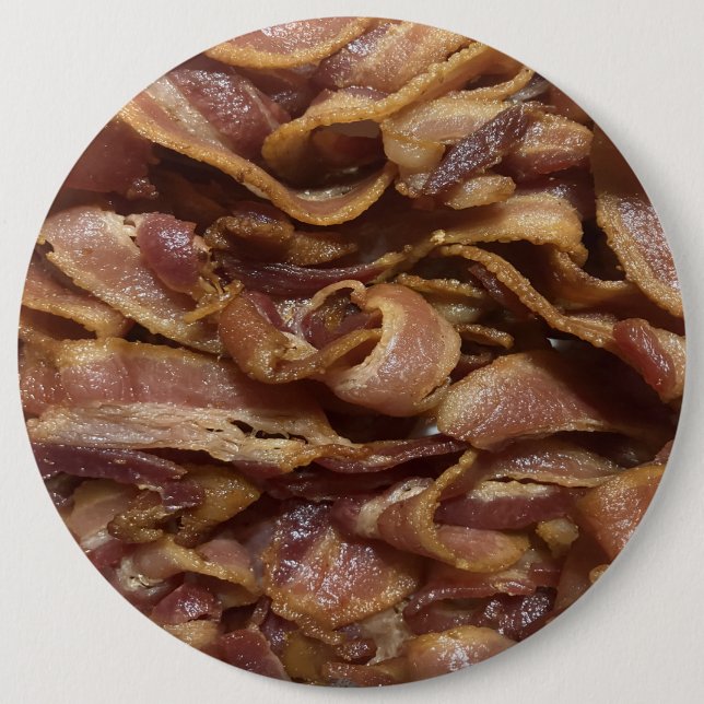 Badge Rond 15,2 Cm Bacon (Devant)