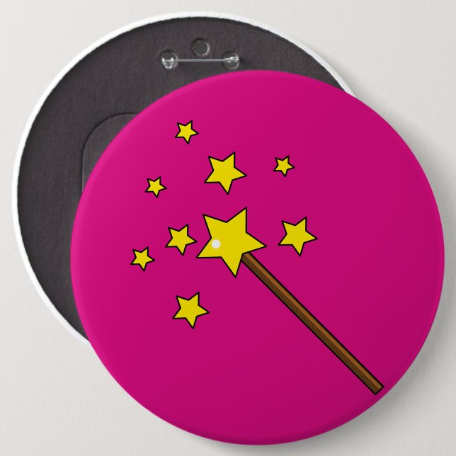 Badge Rond 15,2 Cm Baguette magique (Devant & derrière)