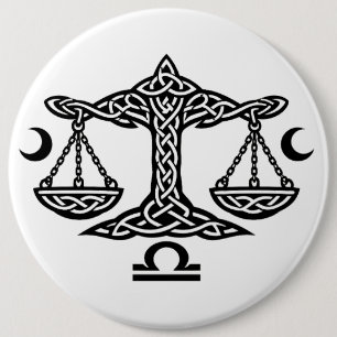 Badge Rond 15,2 Cm Balance de la Balance celtique par BurnsInHell