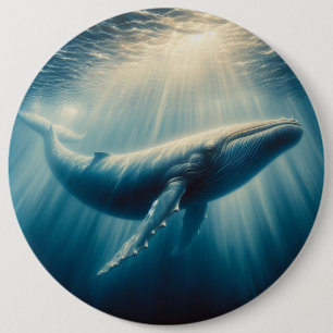 Badge Rond 15,2 Cm baleine côtière/marine