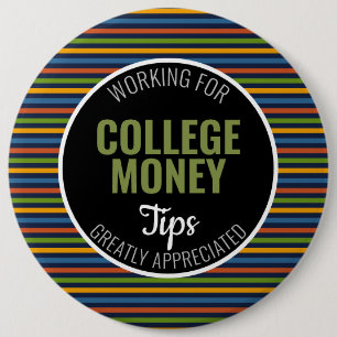 Badge Rond 15,2 Cm Bandes colorées Conseils appréciés Financement