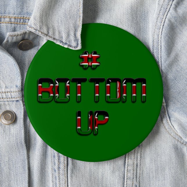 Badge Rond 15,2 Cm Bas Kenya Peace Love and Unity Art Imprimer (En situation)