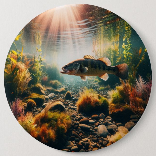 Badge Rond 15,2 Cm Basse-bouche sous-marine (Devant)