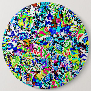 Badge Rond 15,2 Cm Belle peinture abstraite colorée