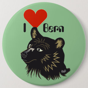 Badge Rond 15,2 Cm Berne Berne Berna Suisse Svizzera Svizra