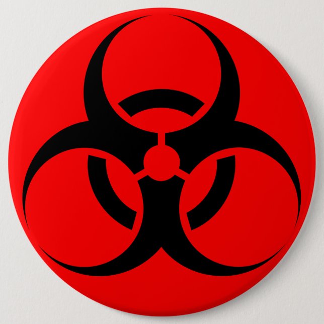 Badge Rond 15,2 Cm Biodanger (Devant)