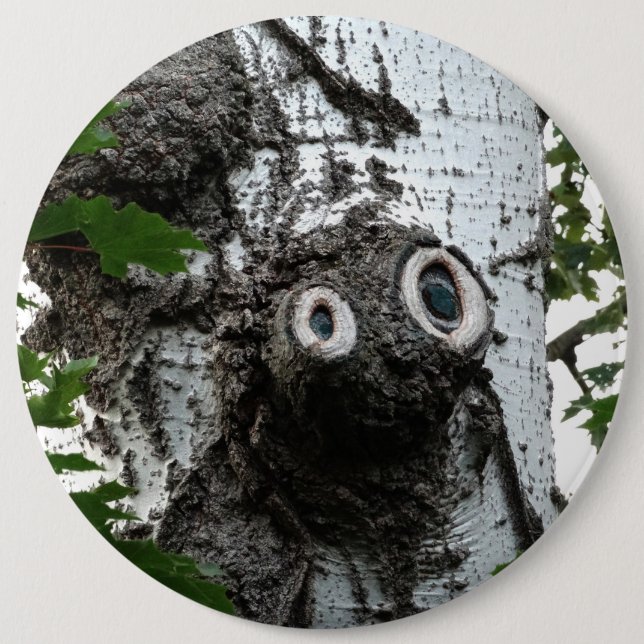 Badge Rond 15,2 Cm Birch Soul Arbre Magique Visage Photographie Insig (Devant)
