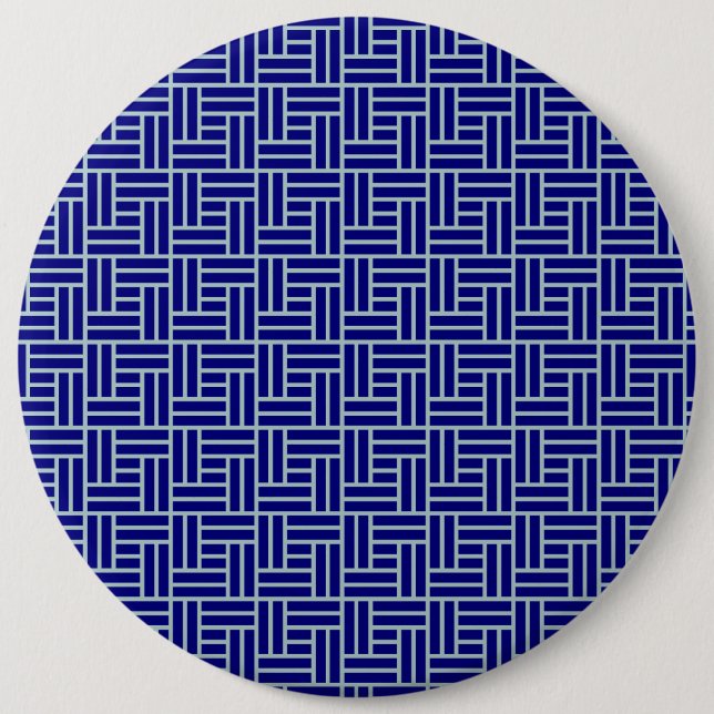 Badge Rond 15,2 Cm Bleu (Devant)