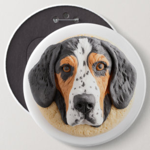 Badge Rond 15,2 Cm Bluetick Coonhound Dog 3D inspiré