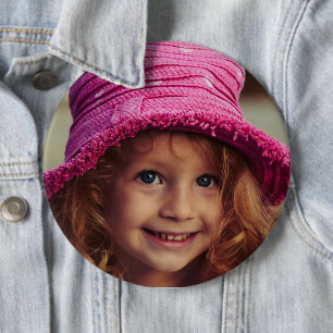 BADGE ROND 15,2 CM BON BOUTON DE PHOTO PERSONNALISÉ