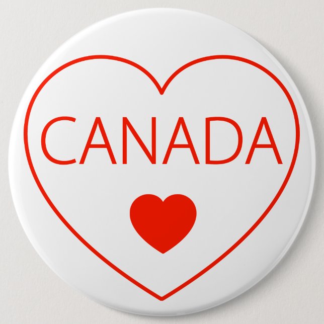 Badge Rond 15,2 Cm Bonne chance au Canada (Devant)