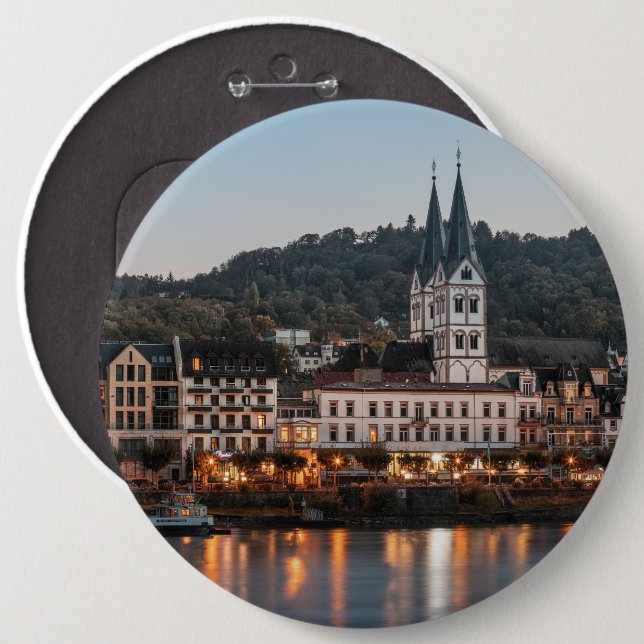 Badge Rond 15,2 Cm Boppard Allemagne (Devant & derrière)