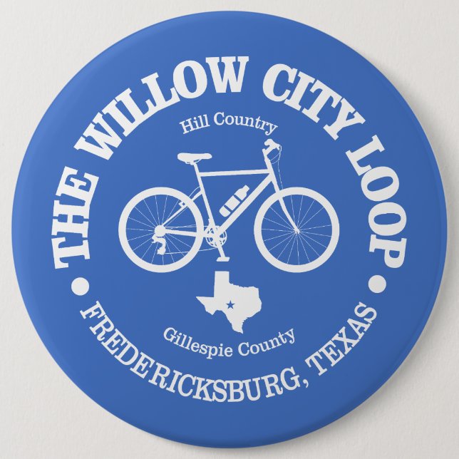 Badge Rond 15,2 Cm Boucle Willow City (cyclisme) (Devant)
