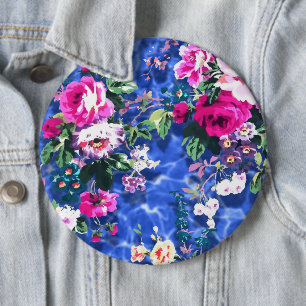 Badge Rond 15,2 Cm Bouquets avec roses