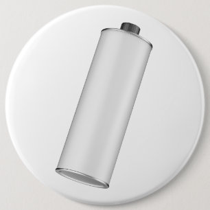 Badge Rond 15,2 Cm Bouteille blanche ronde en étain pour huile d'oliv
