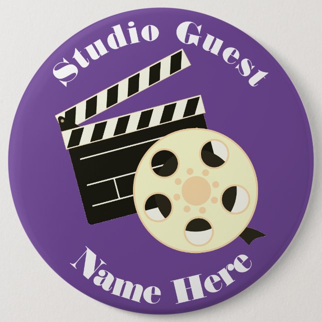 Badge Rond 15,2 Cm Bouton (Devant)
