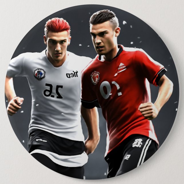 Badge Rond 15,2 Cm Bouton (Devant)