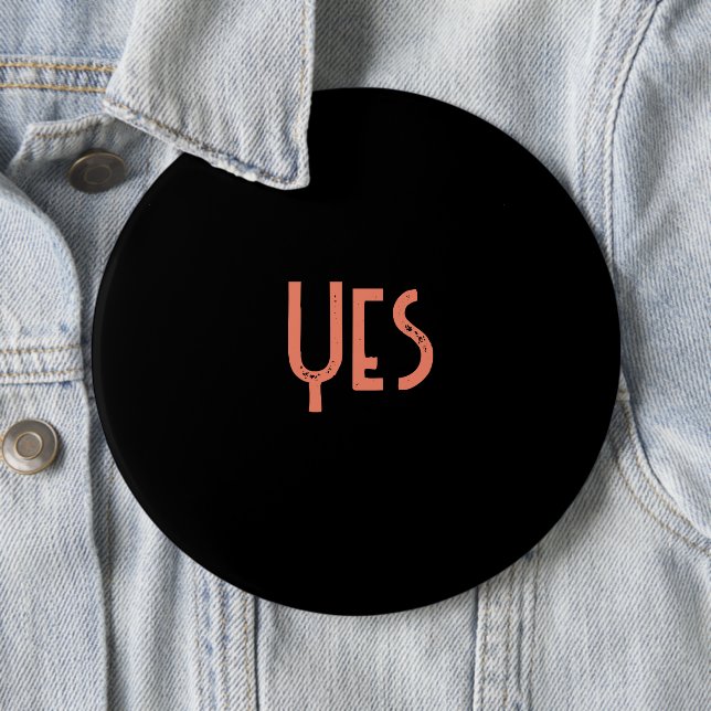 Badge Rond 15,2 Cm Bouton (En situation)