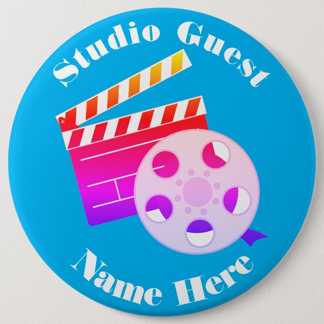 Badge Rond 15,2 Cm Bouton (Devant)