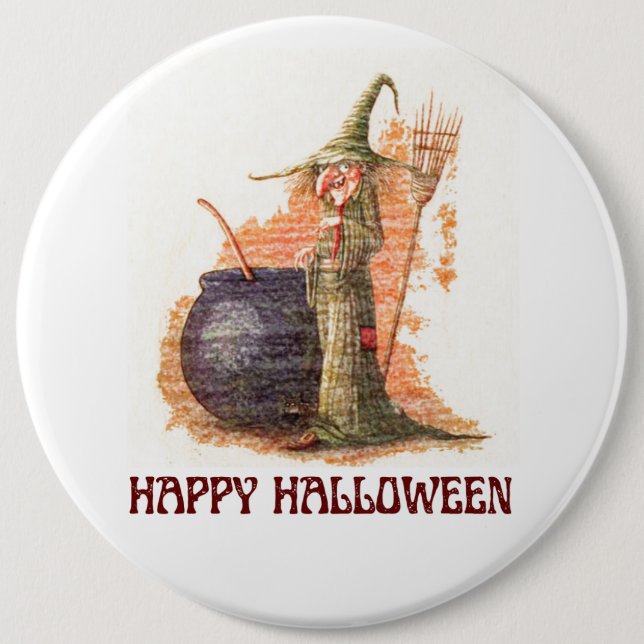 Badge Rond 15,2 Cm Bouton  (Devant)