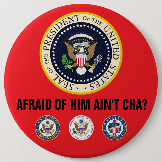 Badge Rond 15,2 Cm Bouton (Devant)