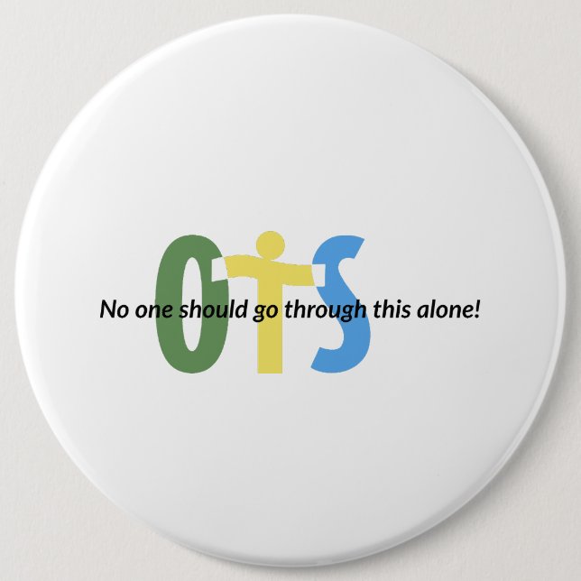Badge Rond 15,2 Cm Bouton (Devant)