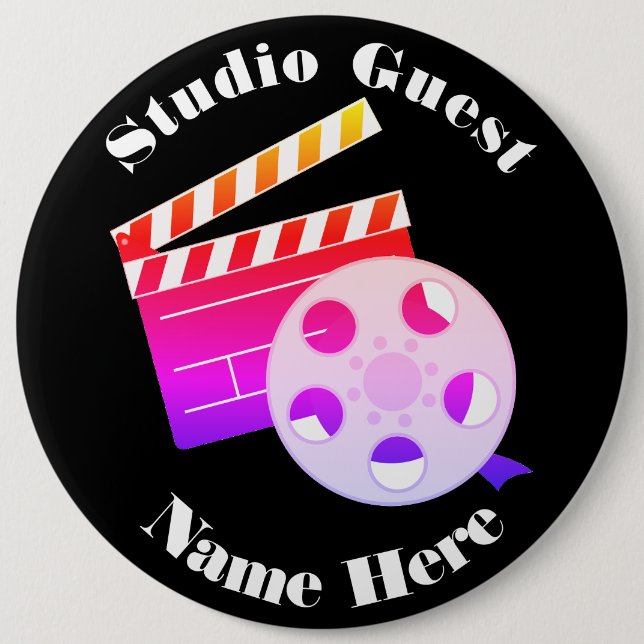 Badge Rond 15,2 Cm Bouton (Devant)