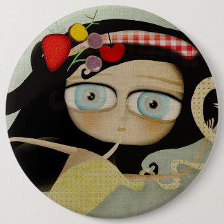 Badge Rond 15,2 Cm Bouton Alice au pays des merveilles