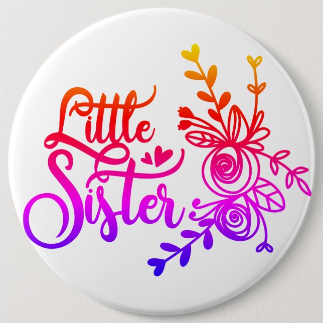 Badge Rond 15,2 Cm - Bouton Arrondi (Devant)