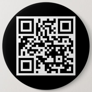 Badge Rond 15,2 Cm Bouton Arrondi du code QR uniquement