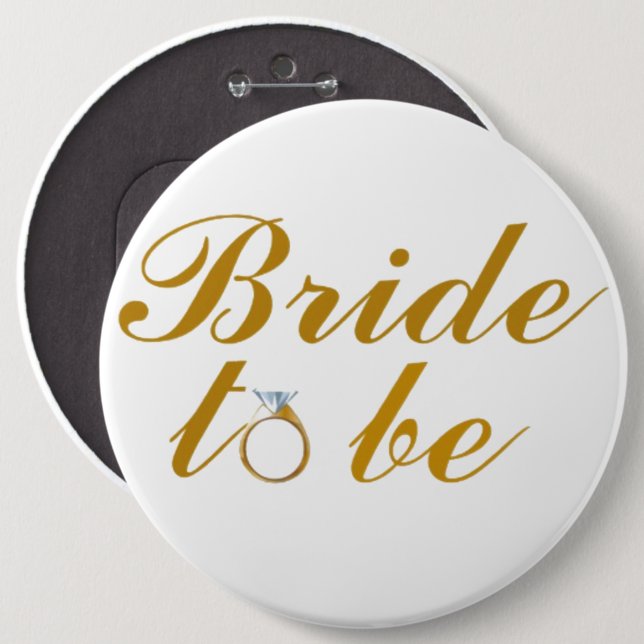 Badge Rond 15,2 Cm Bouton Bride ronde (Devant & derrière)
