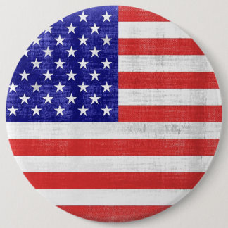 Badge Rond 15,2 Cm Bouton Carré du drapeau vintage des États-Unis