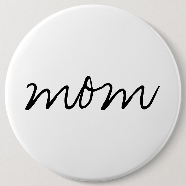 Badge Rond 15,2 Cm Bouton colossal de maman (Devant)