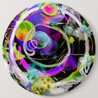 Badge Rond 15,2 Cm Bouton cosmique de voyage