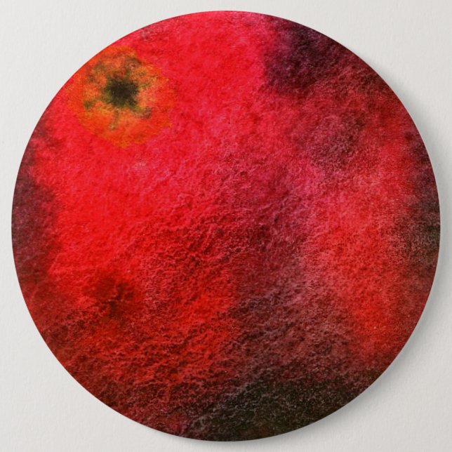Badge Rond 15,2 Cm Bouton d'art Abstrait "Black Star" (Devant)