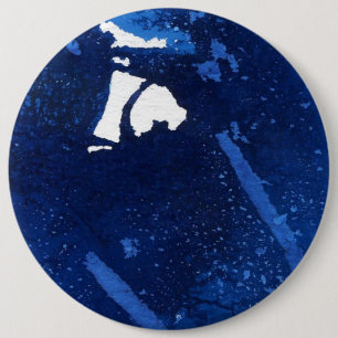Badge Rond 15,2 Cm Bouton d'art Abstrait "Deep Water 4"