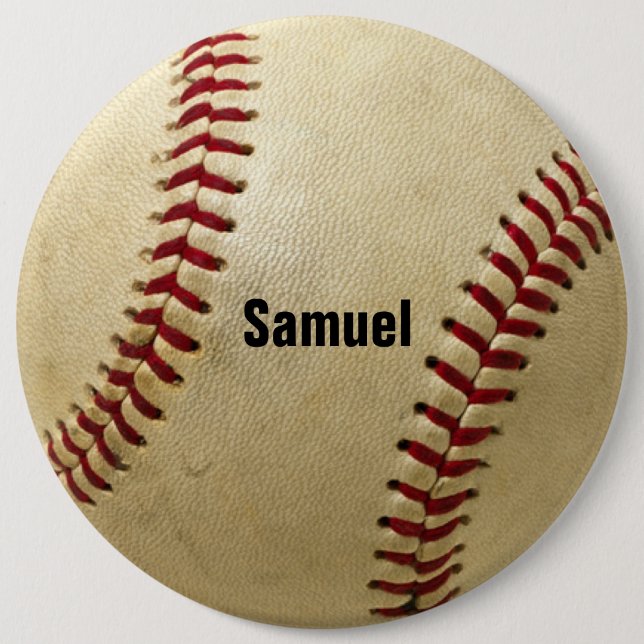 Badge Rond 15,2 Cm Bouton de baseball personnalisé (Devant)