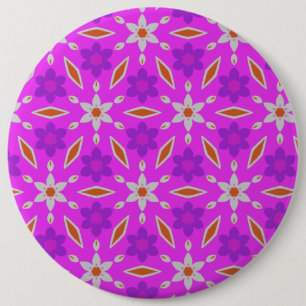 Badge Rond 15,2 Cm Bouton de jonquilles mignonnes Fleurs et diamants