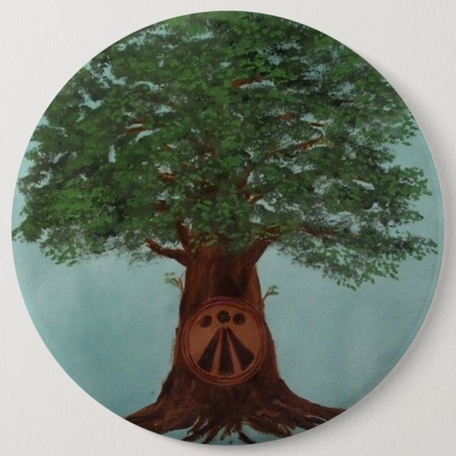 Badge Rond 15,2 Cm bouton de logo d'oaklight (Devant)