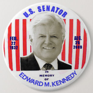 Badge Rond 15,2 Cm Bouton de mémorial d'Edouard M. Kennedy