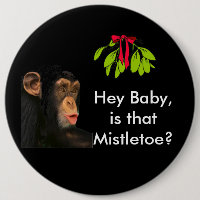 Bouton de Noël Mistletoe