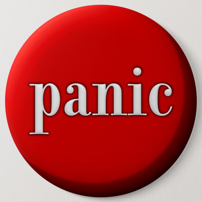 Badge Rond 15,2 Cm Bouton de Panique (Devant)
