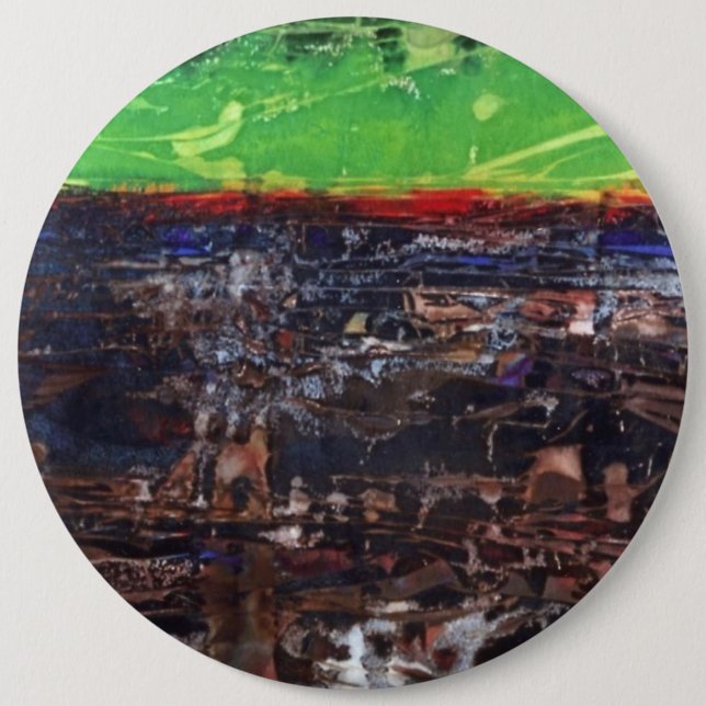 Badge Rond 15,2 Cm Bouton de peinture Abstrait (Devant)