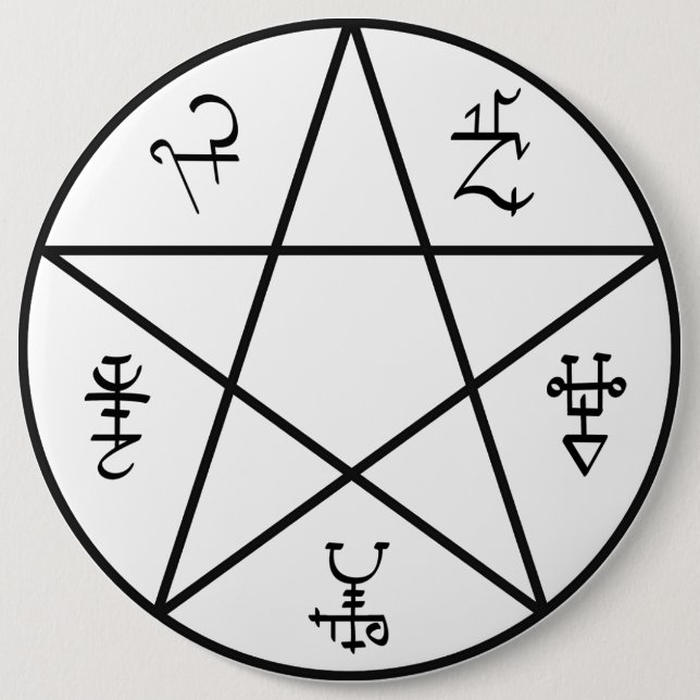 Badge Rond 15,2 Cm Bouton de piège de démon (Devant)